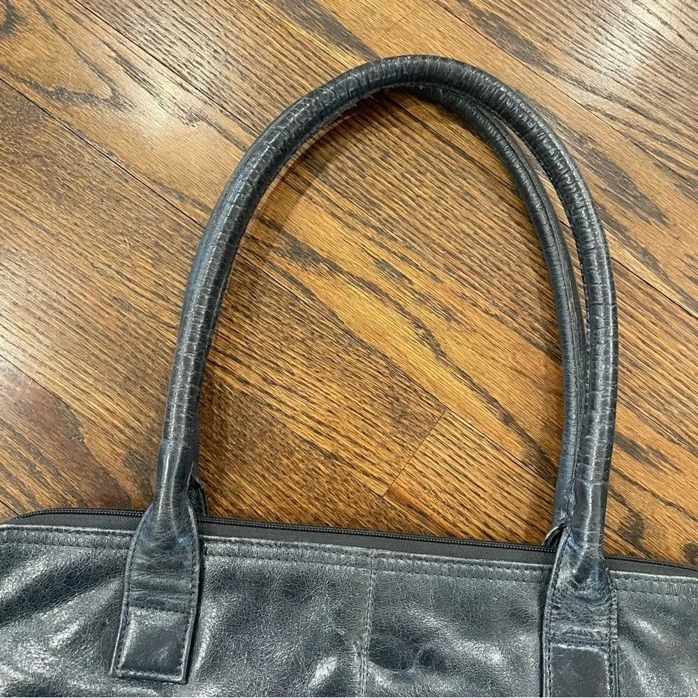LATICO Black Leather Laptop Bag Shoulder Bag Briefcase